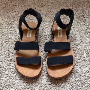 Steve Madden Black Strappy Women's Sandals